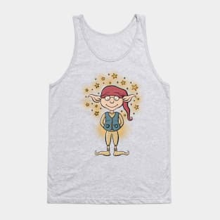 Magical Podgy Elf Digital Illustration Tank Top